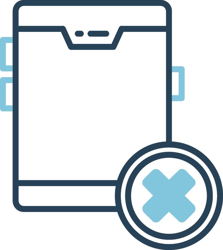 No Cellphone Vector Icon