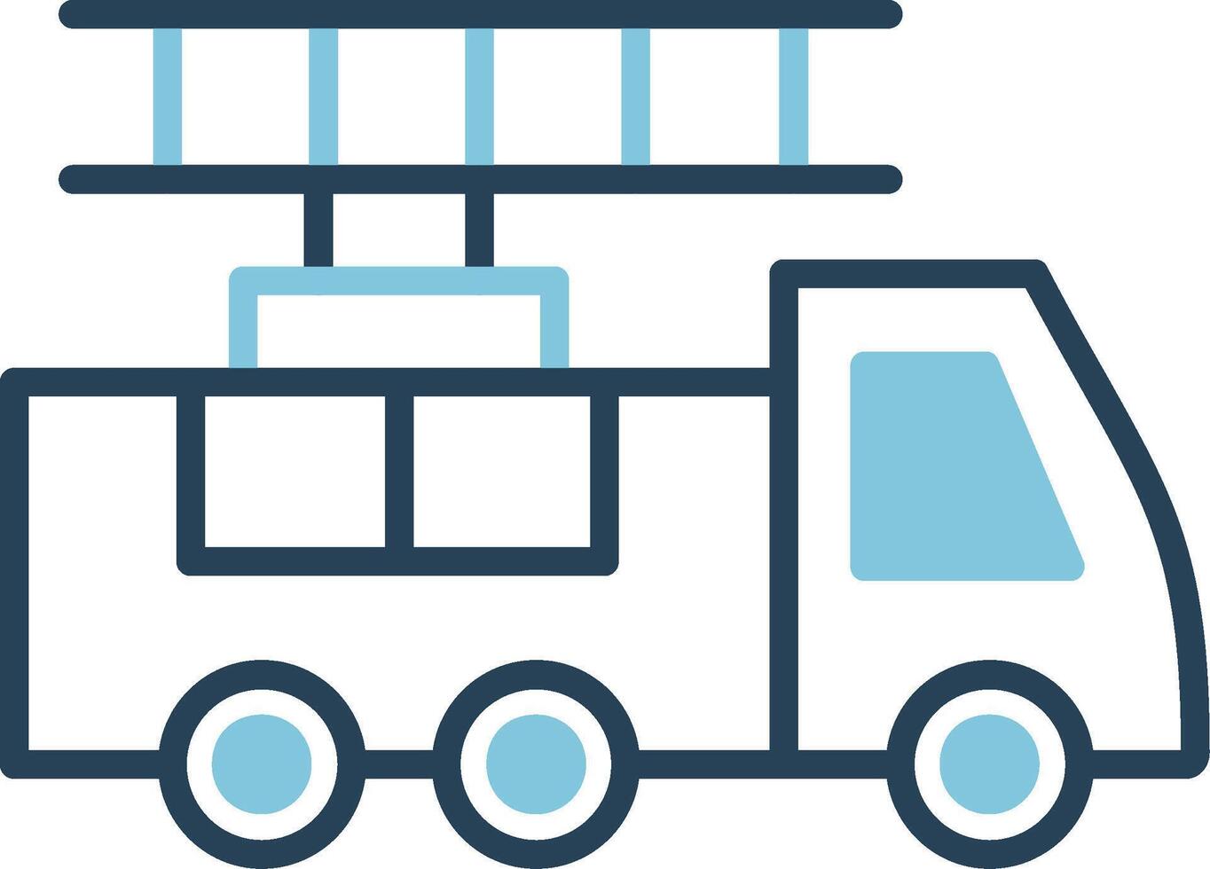 Ladder Truck Vector Icon