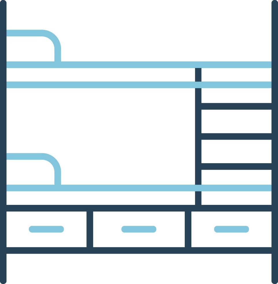 Bunk Bed Vector Icon