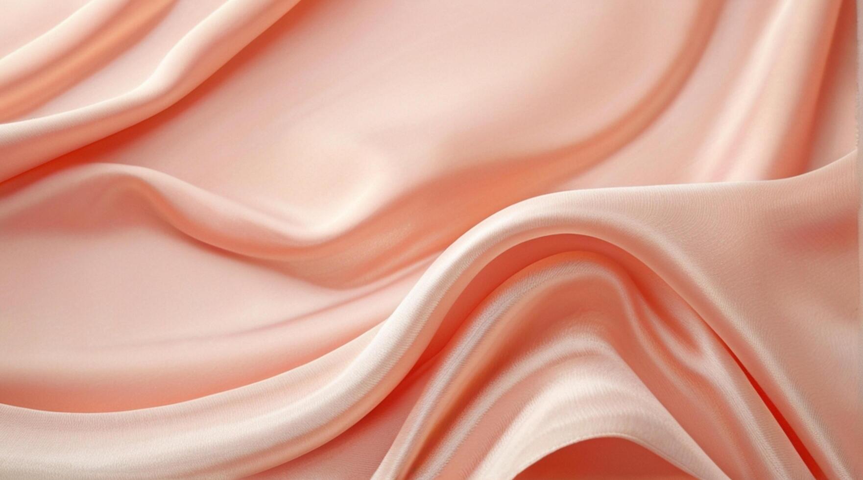 AI generated Coral color silk combination wavy background photo