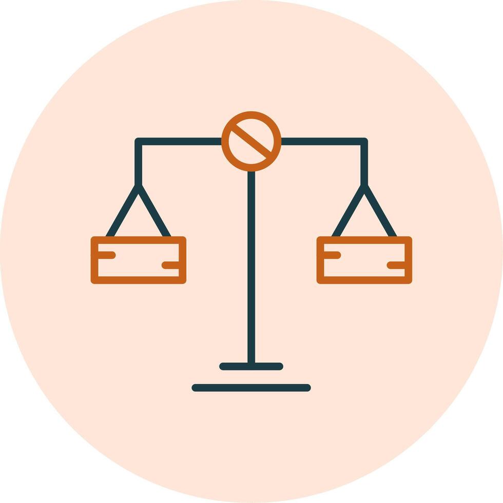 Balance Scale Vector Icon