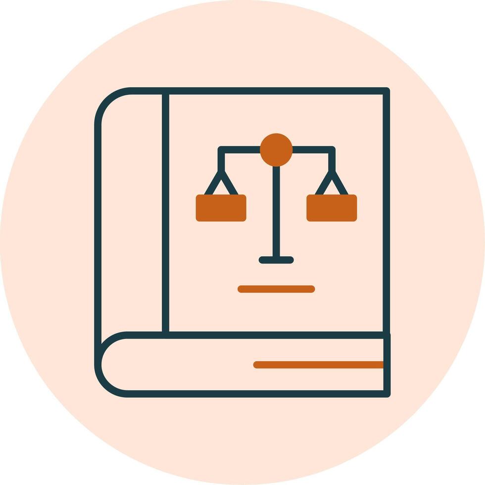 Law Book Vector Icon