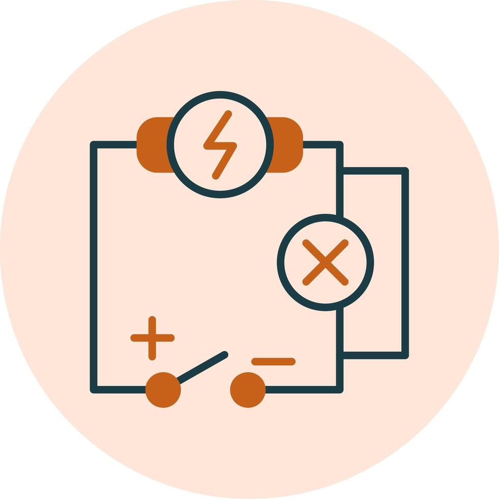 icono de vector de circuito eléctrico