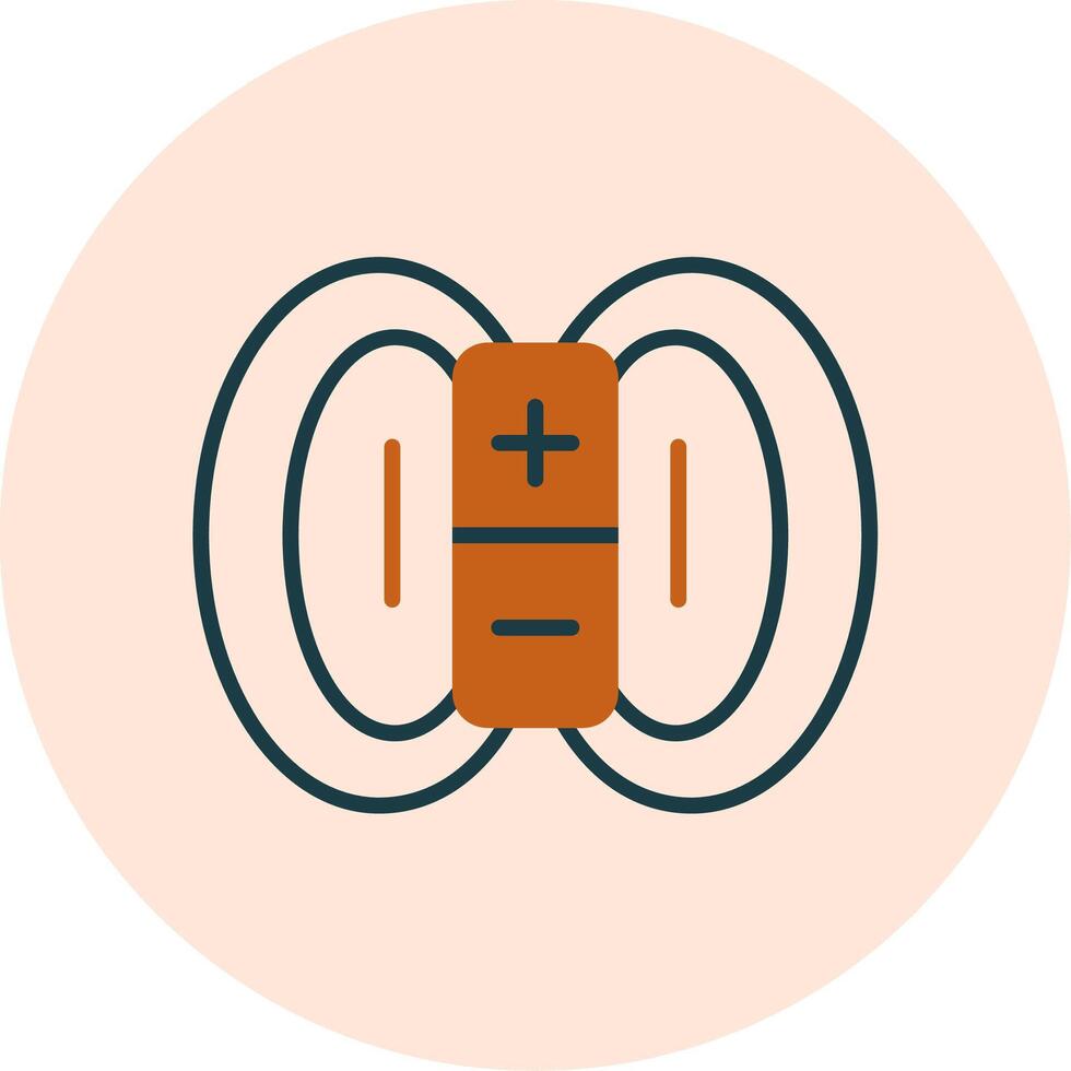 Magnetic Field Vector Icon