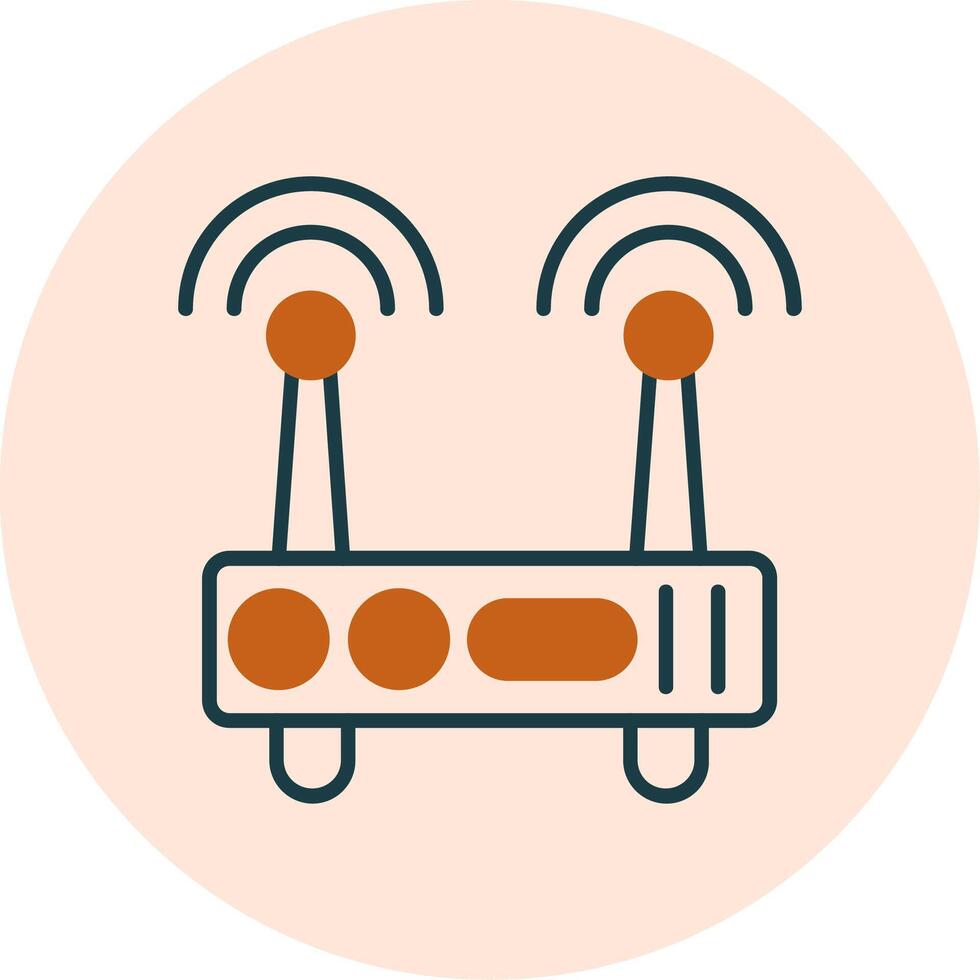 icono de vector de enrutador wifi