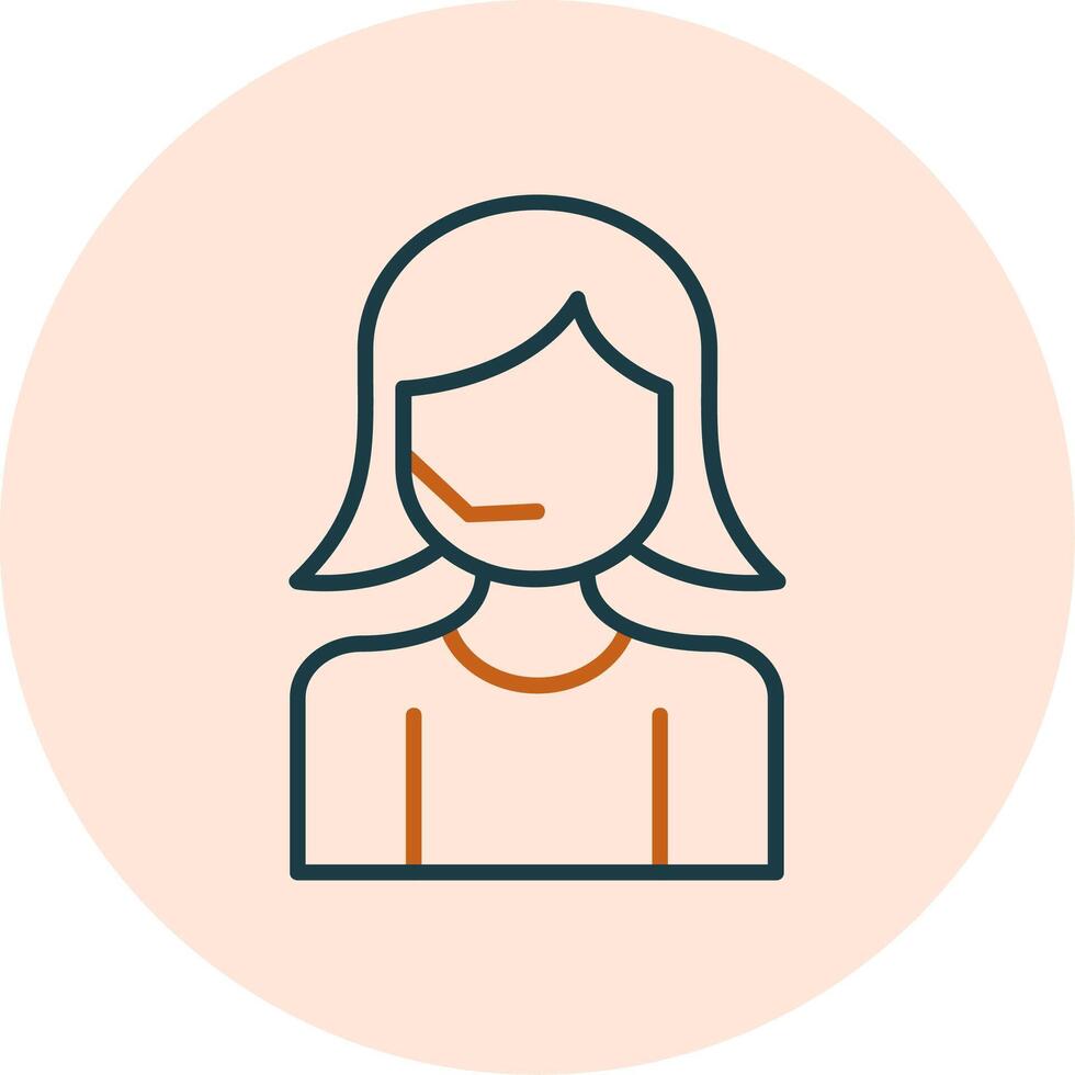 Customer Service Agent Vector Icon