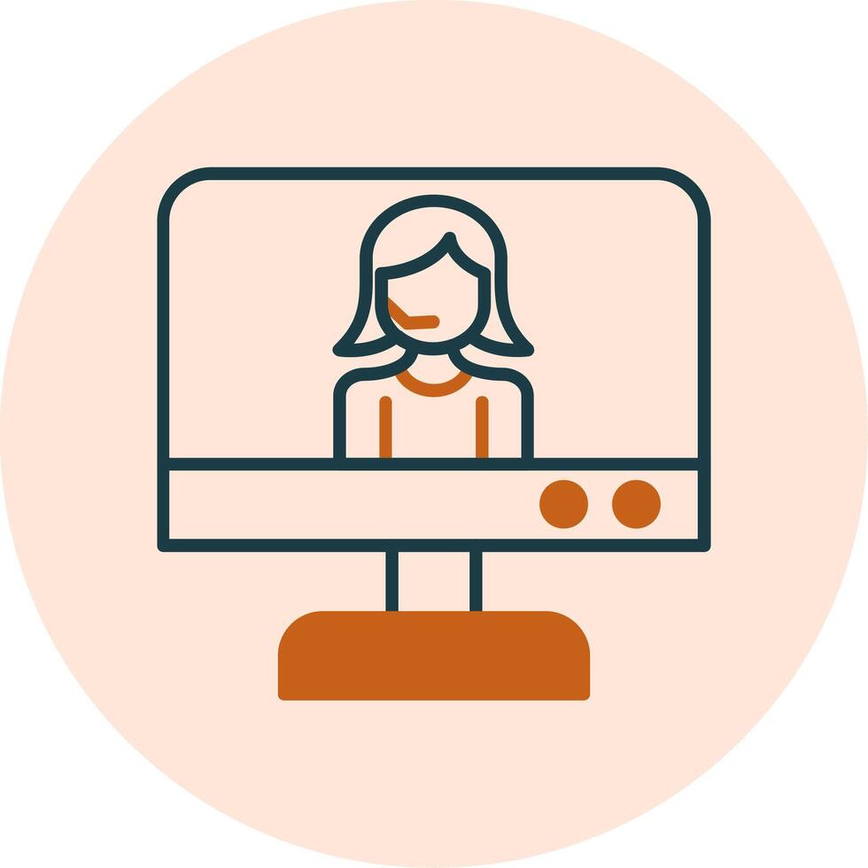 Online Support Vector Icon