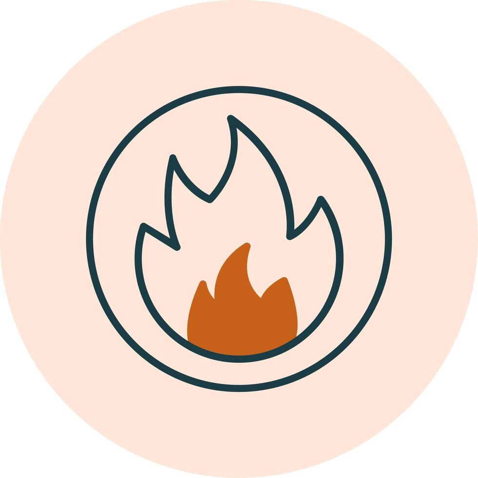 Flammable Vector Icon