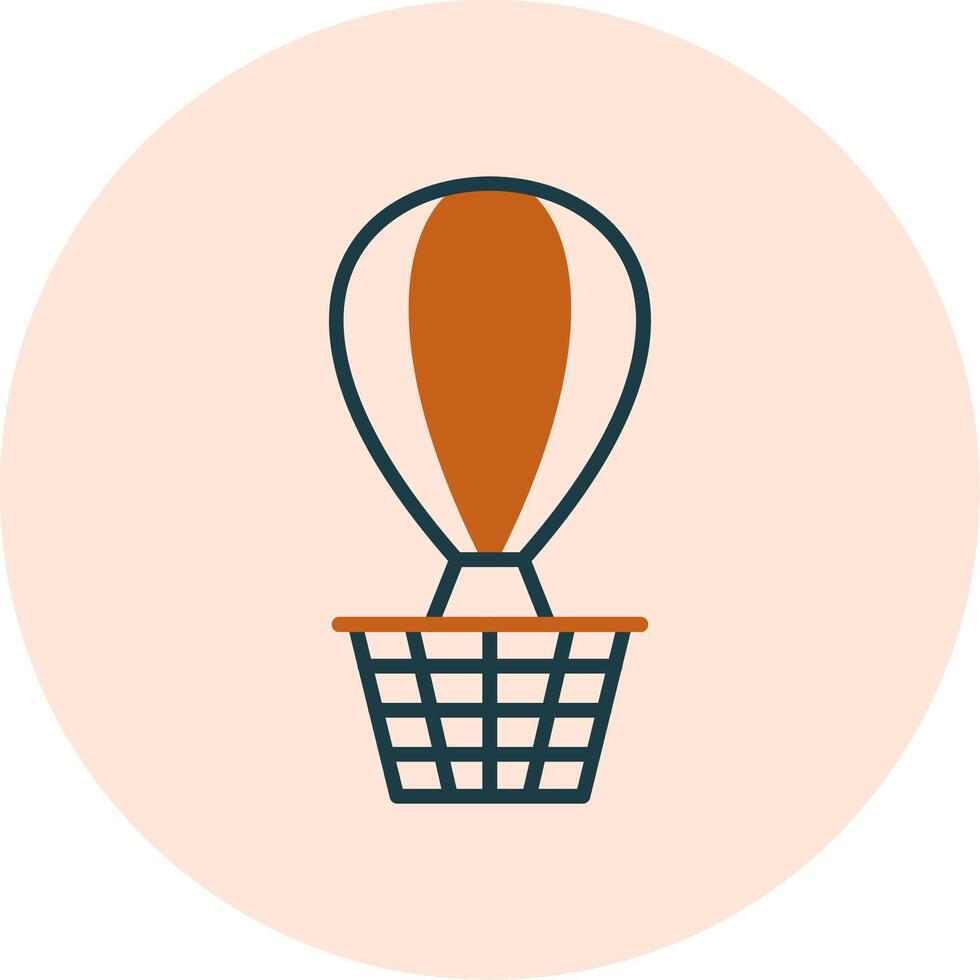 Hot Air Balloon Vector Icon