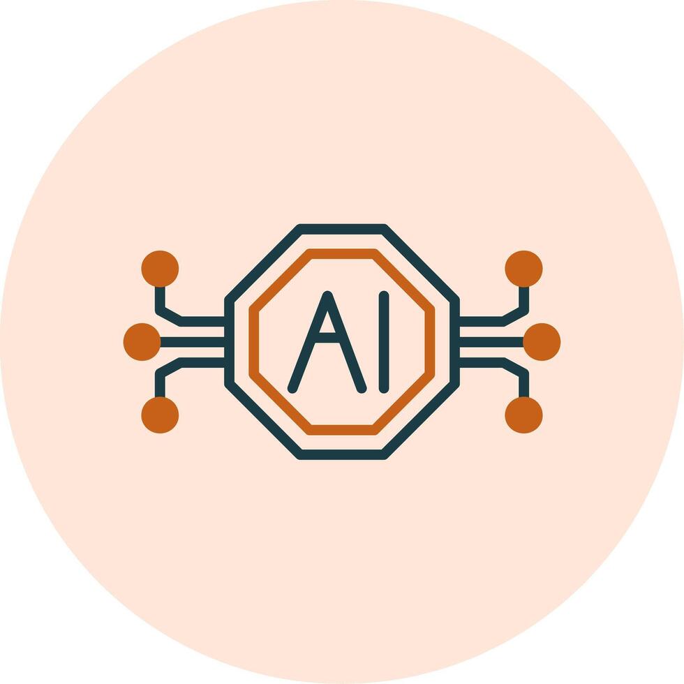 Artificial Intelligence Vector Icon