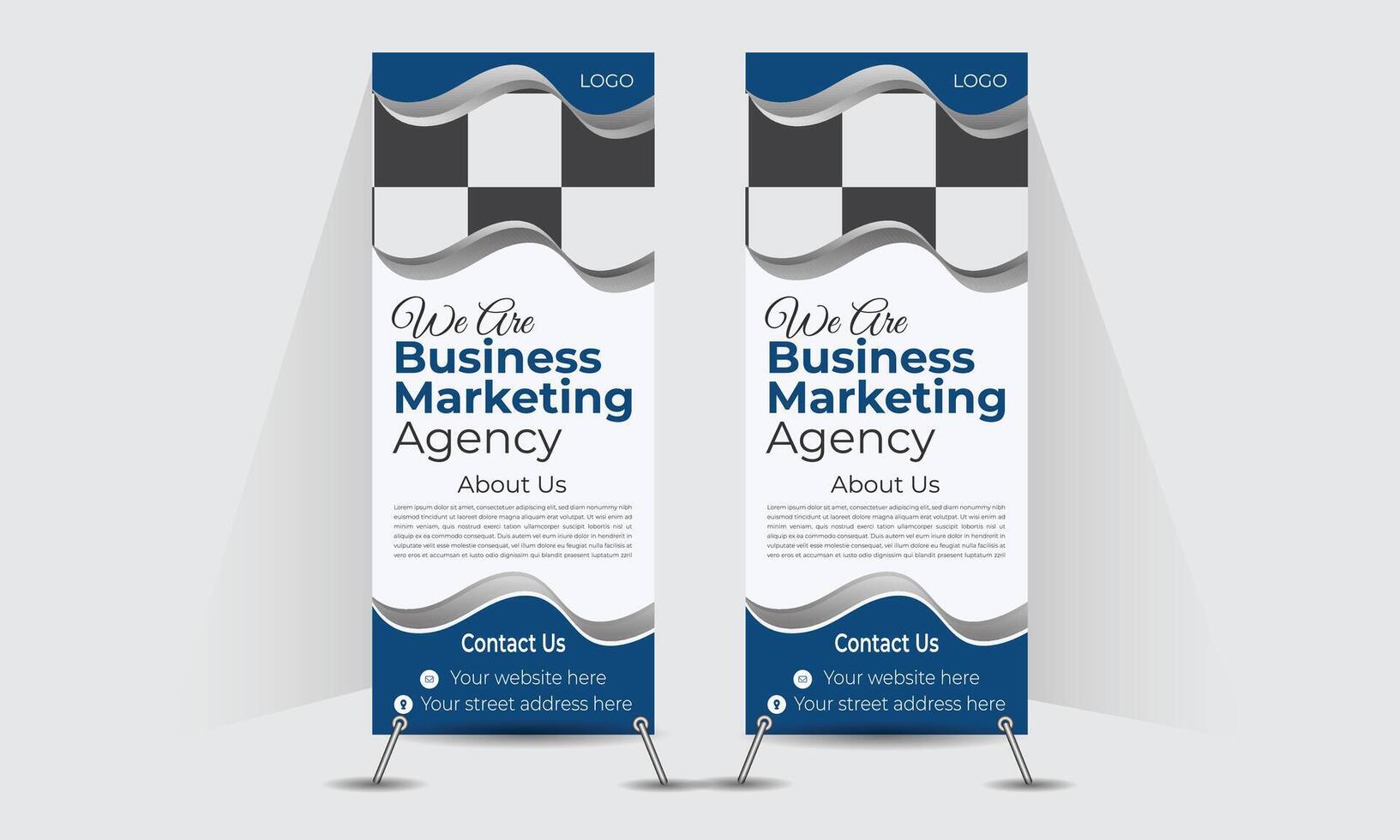 Modern Rollup banner Design template vector