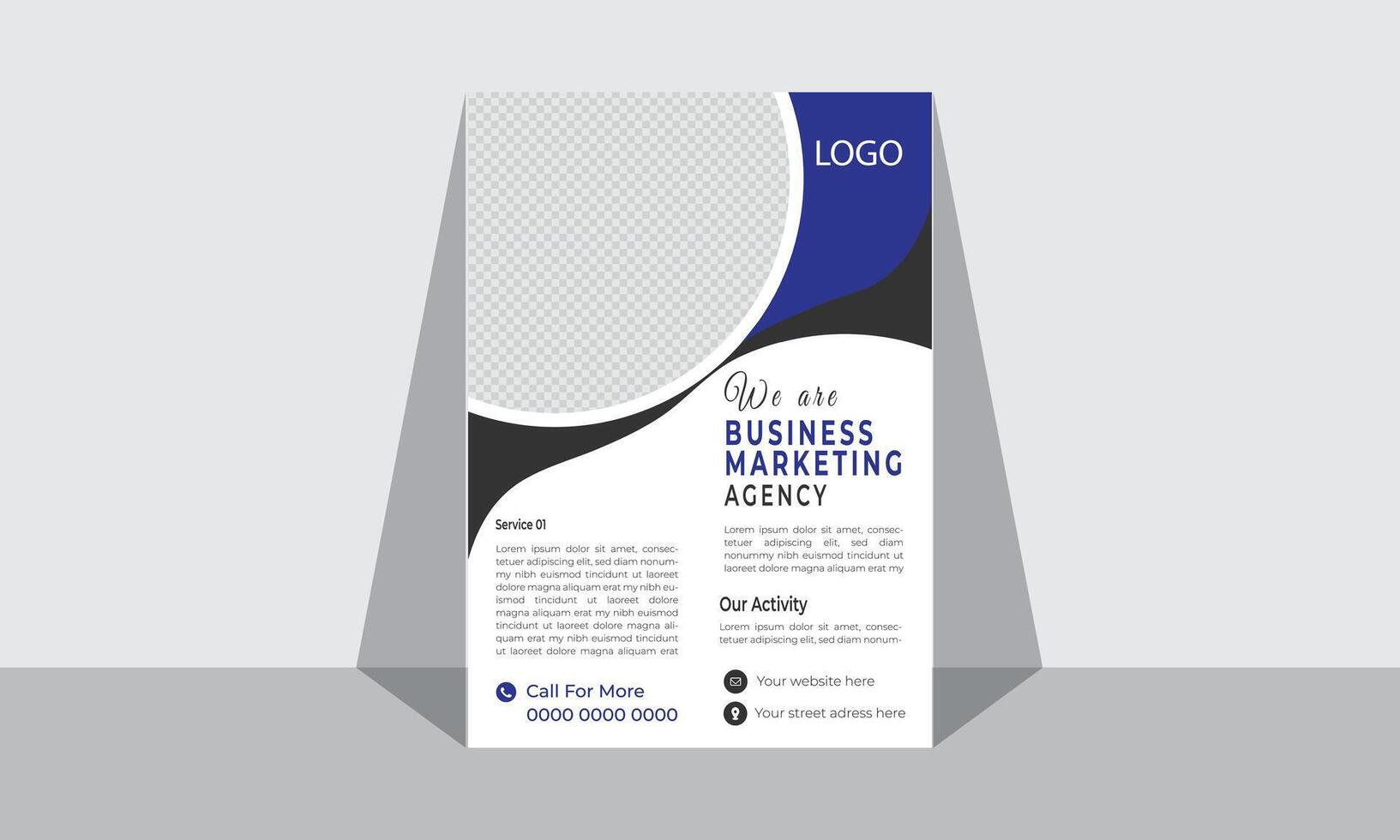 Modern Business flyer Design template vector