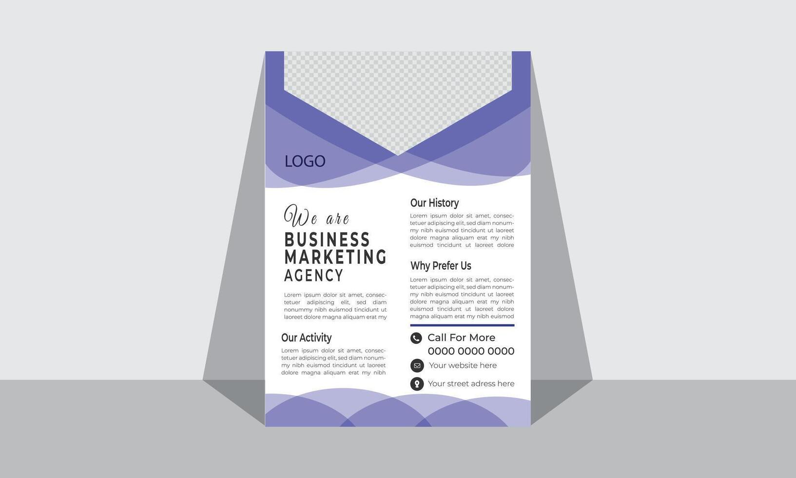 Modern Business flyer Design template vector