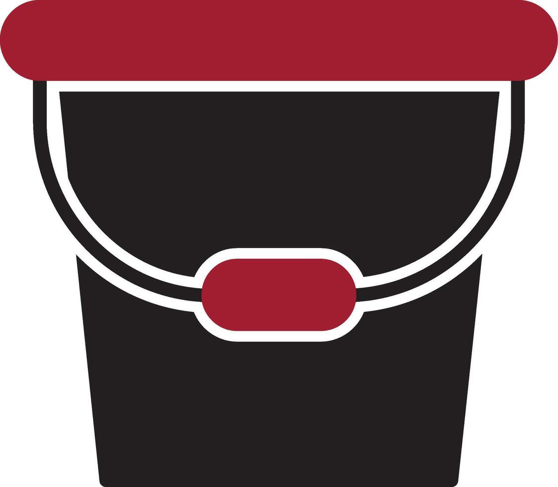 Water Bucket Vector Icon