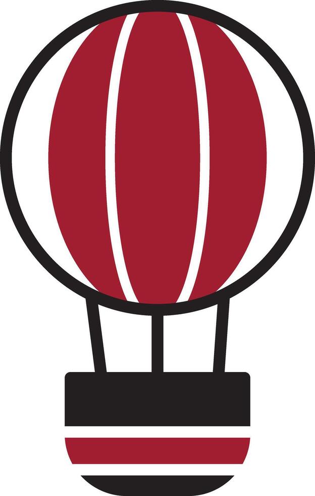 Hot Air Balloon Vector Icon