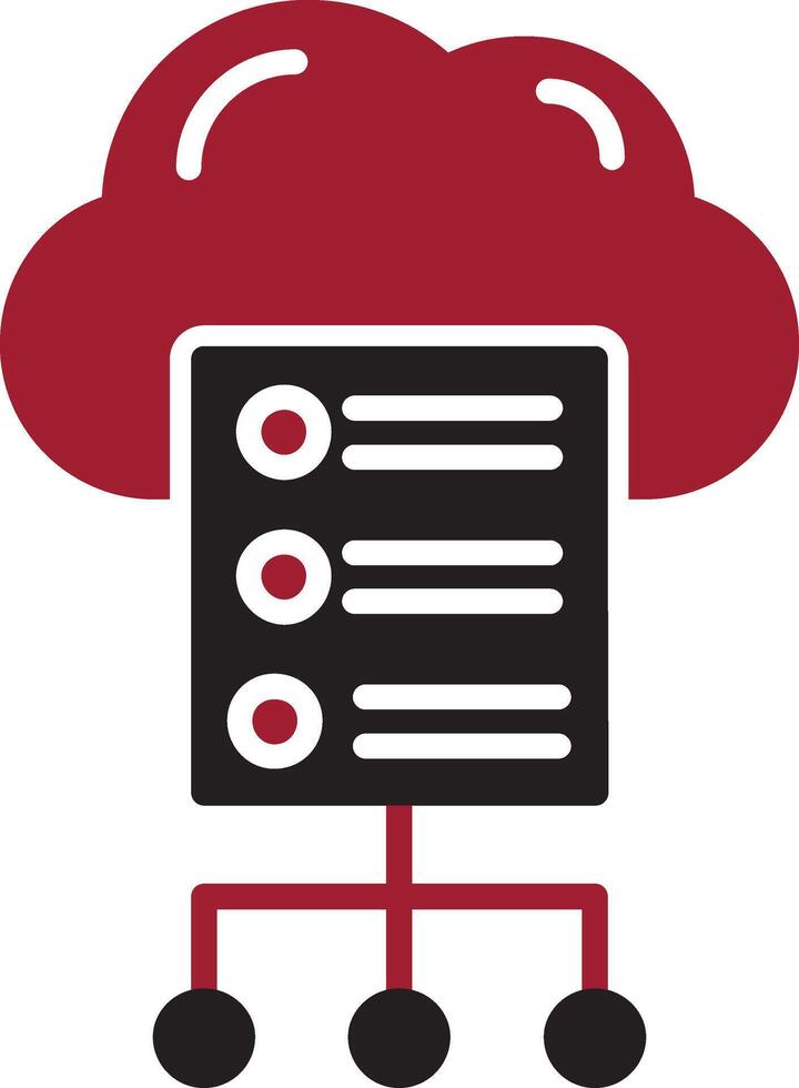Cloud Server Vector Icon