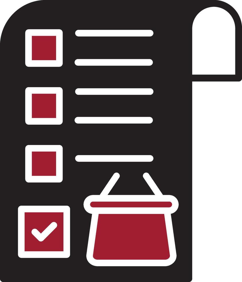 Shopping List Vector Icon