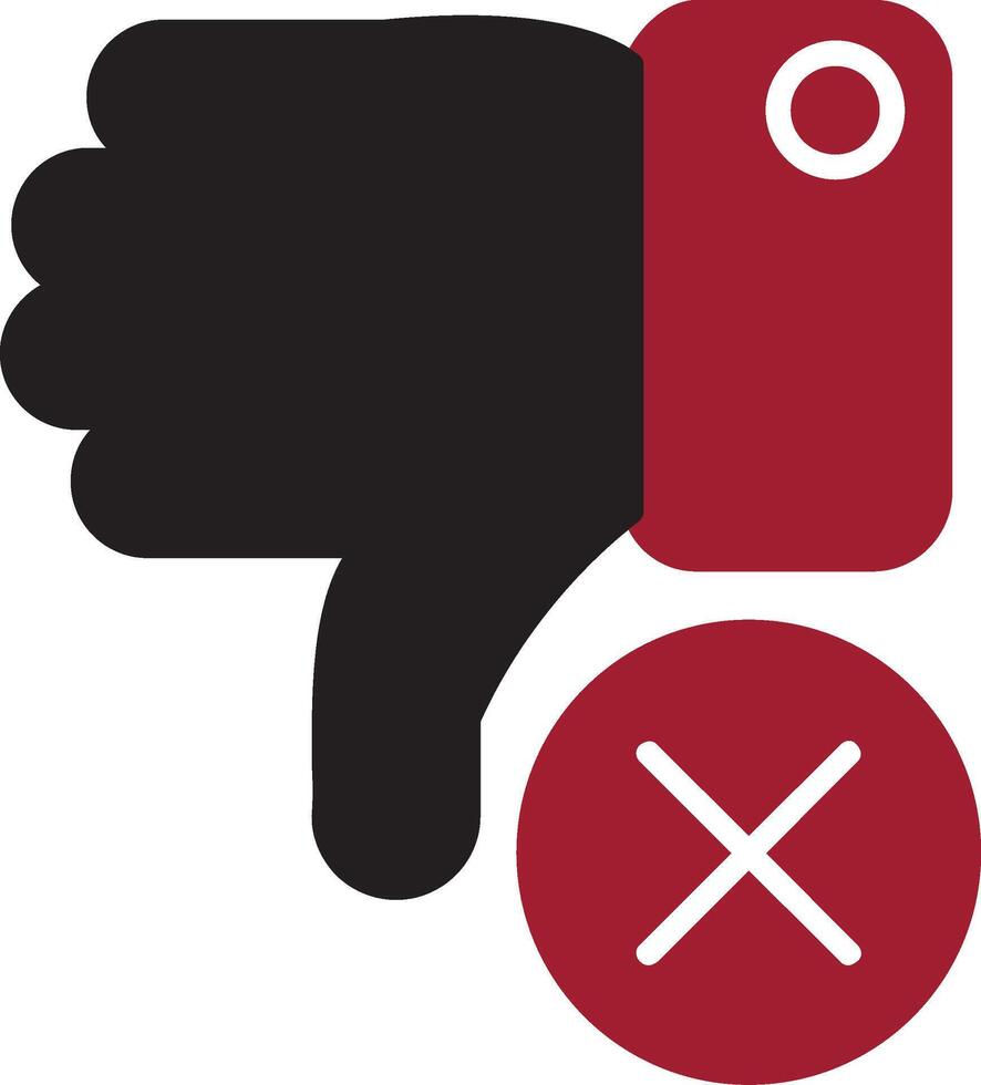 Dislike Vector Icon