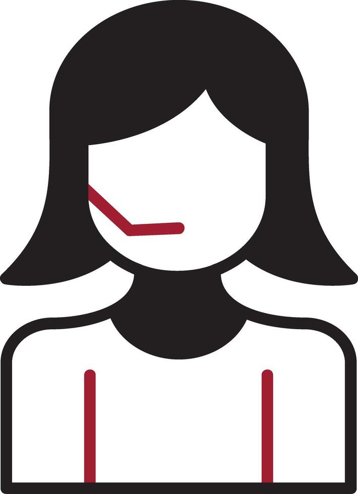 Customer Service Agent Vector Icon