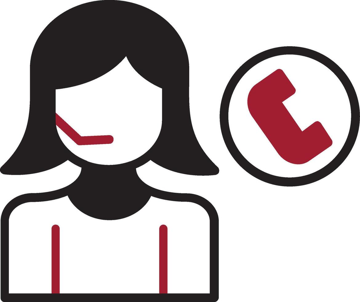 Call Center Agent Vector Icon