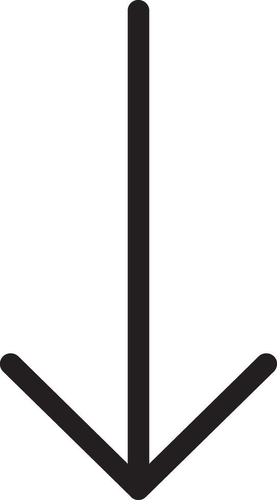 Down Arrow Vector Icon
