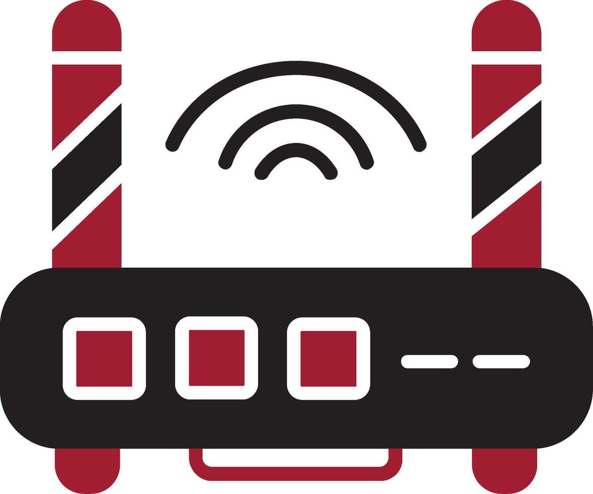 icono de vector de enrutador wifi