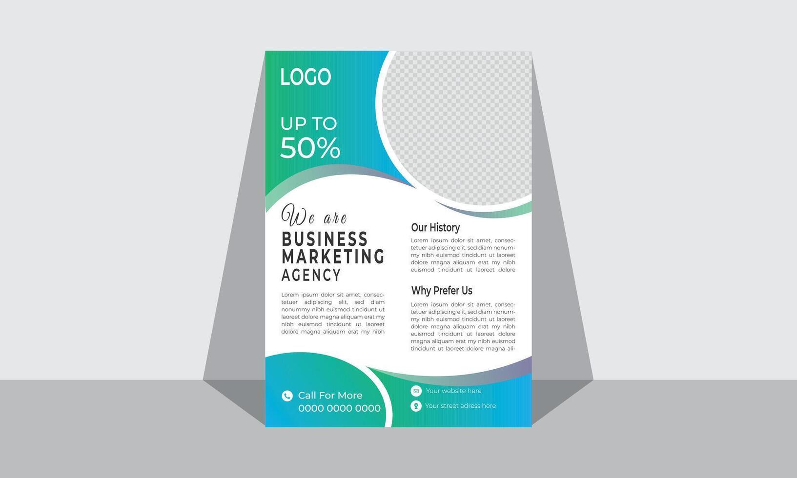 Modern Business flyer Design template vector