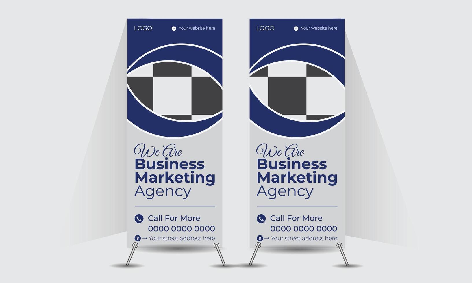Modern Rollup banner Design template vector