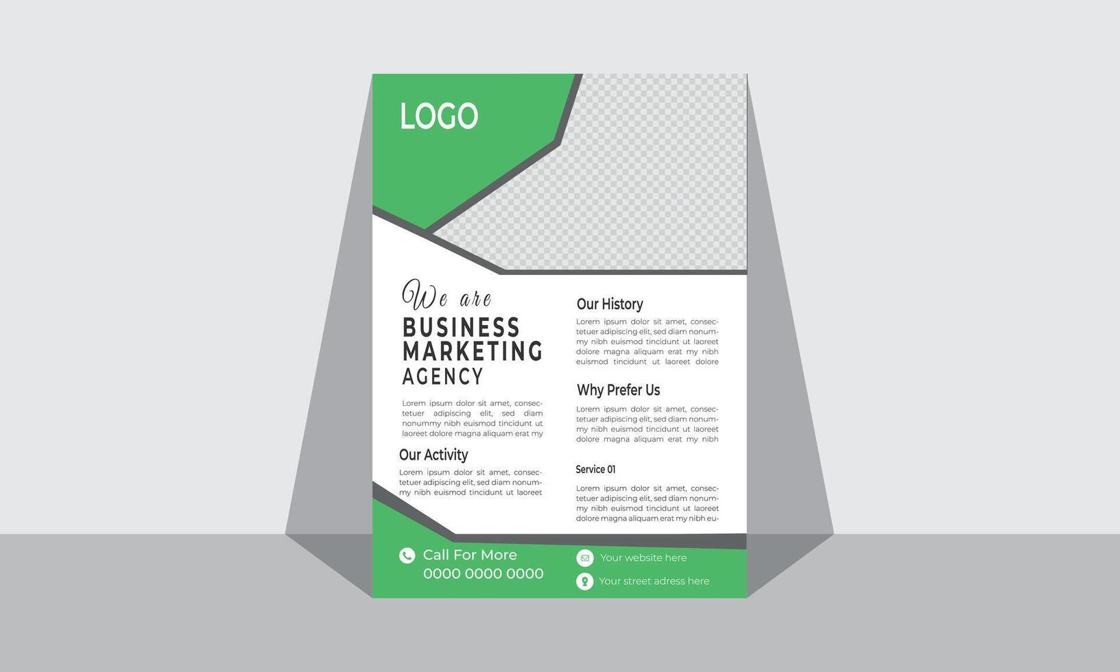 Modern Business flyer Design template vector