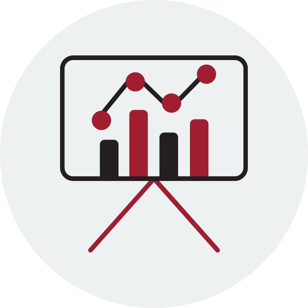 Stats Presentation Vector Icon