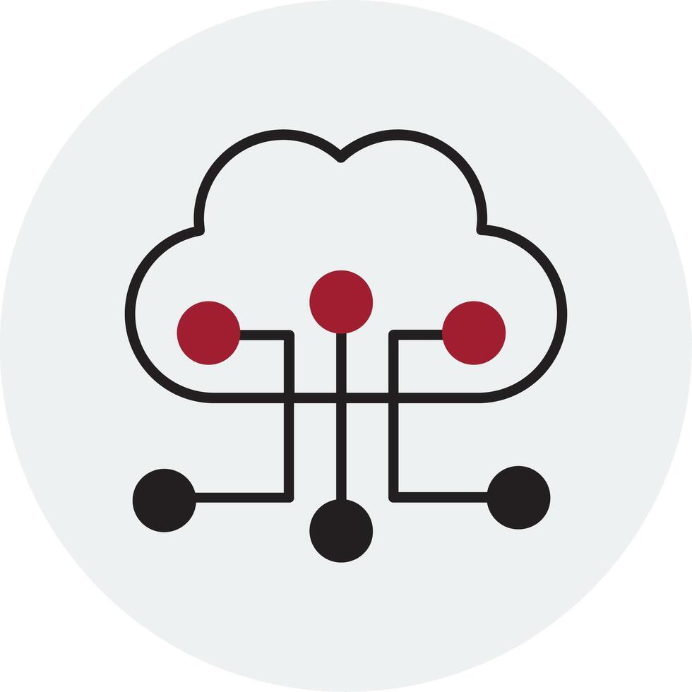 Cloud Configuration Vector Icon