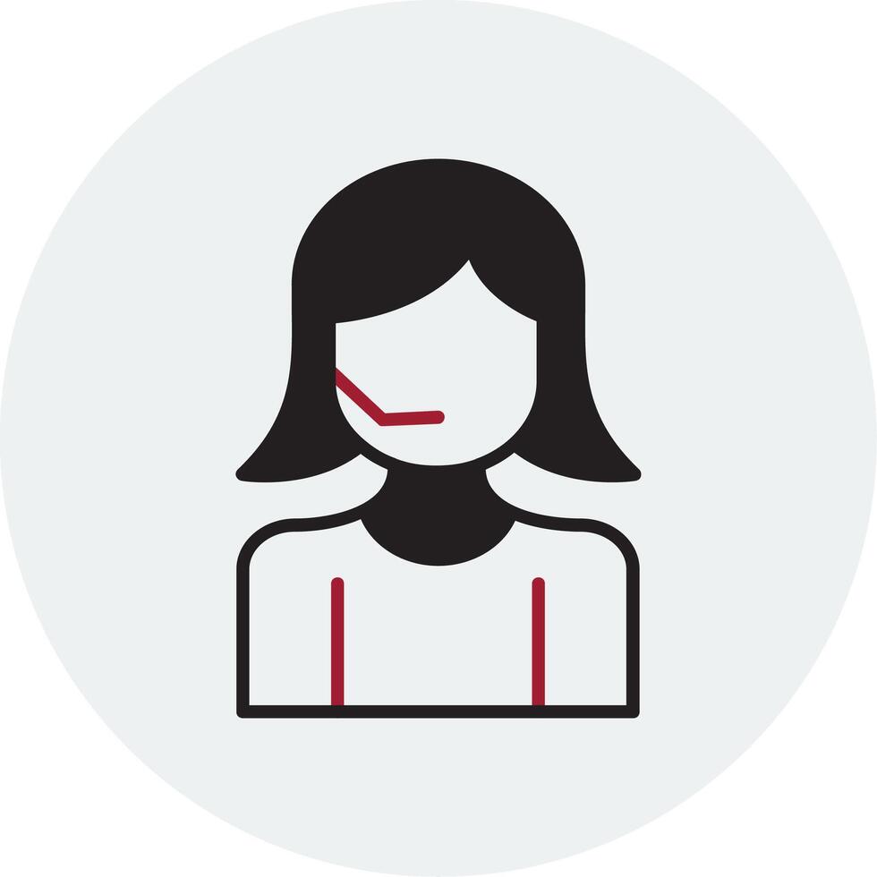 Call Center Agent Vector Icon