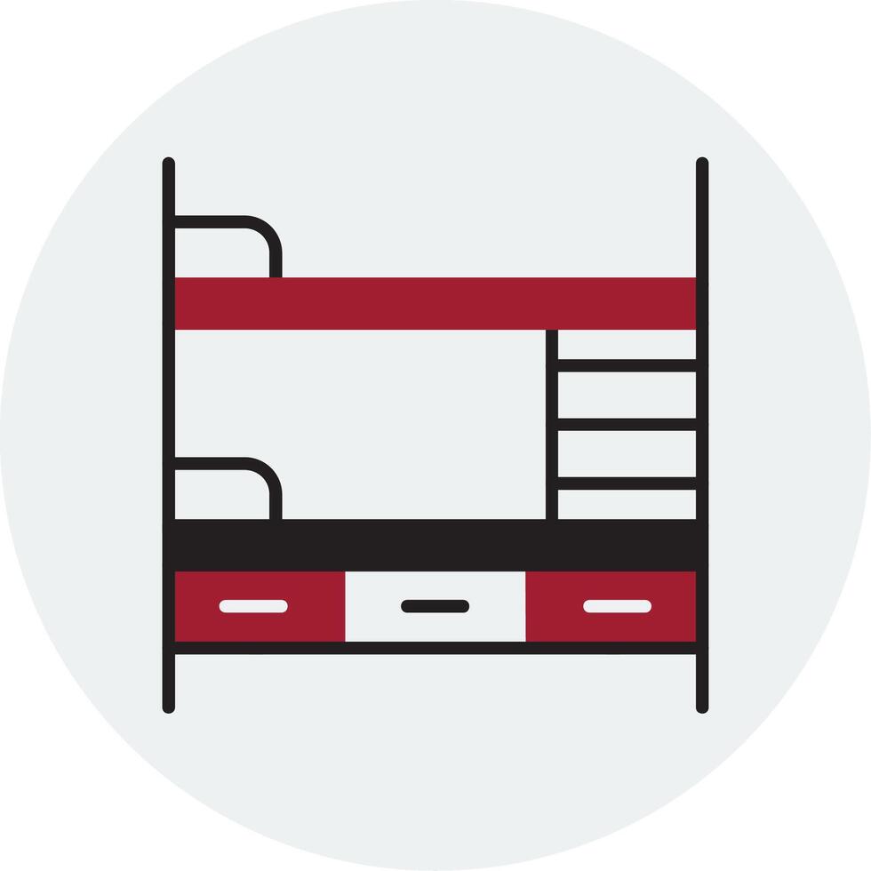 Bunk Bed Vector Icon