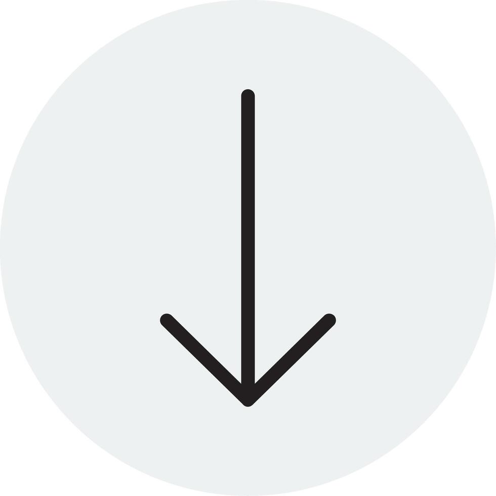 Down Arrow Vector Icon