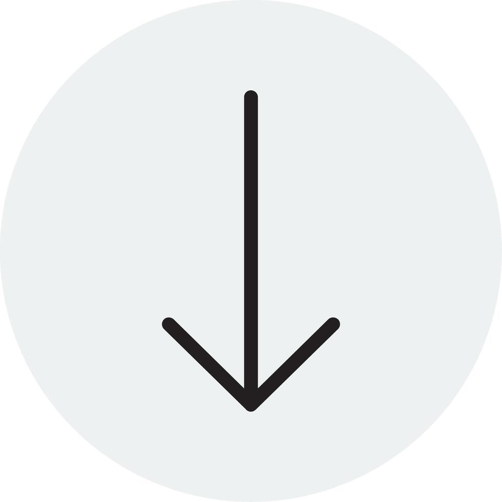 Down Arrow Vector Icon