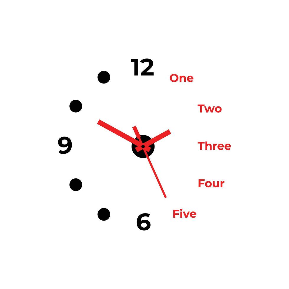 clock vector art design template
