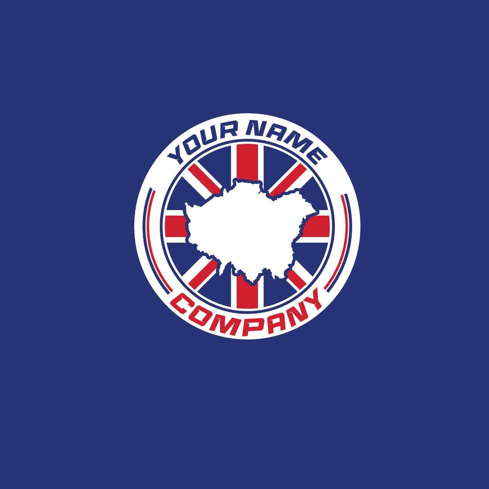 UNION JACK LONDON LOGO vector