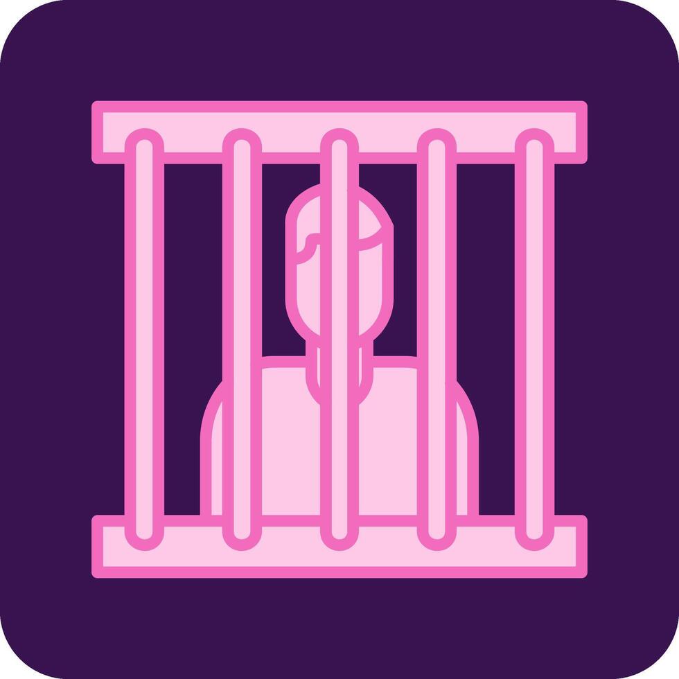 icono de vector de prisionero