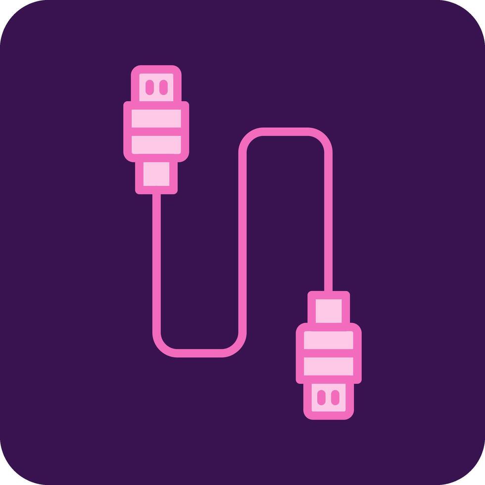 Usb Cable Vector Icon