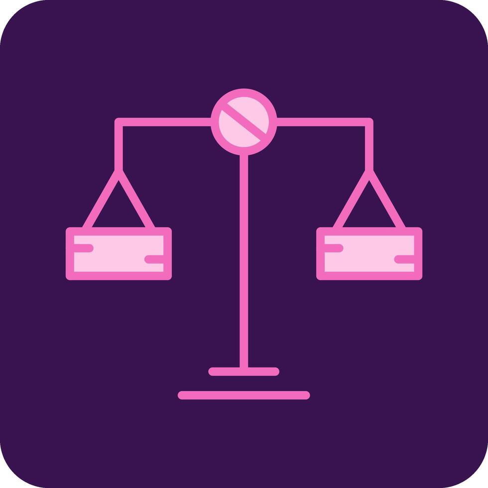 Balance Scale Vector Icon