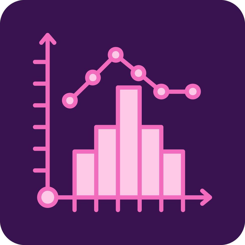 icono de vector de histograma