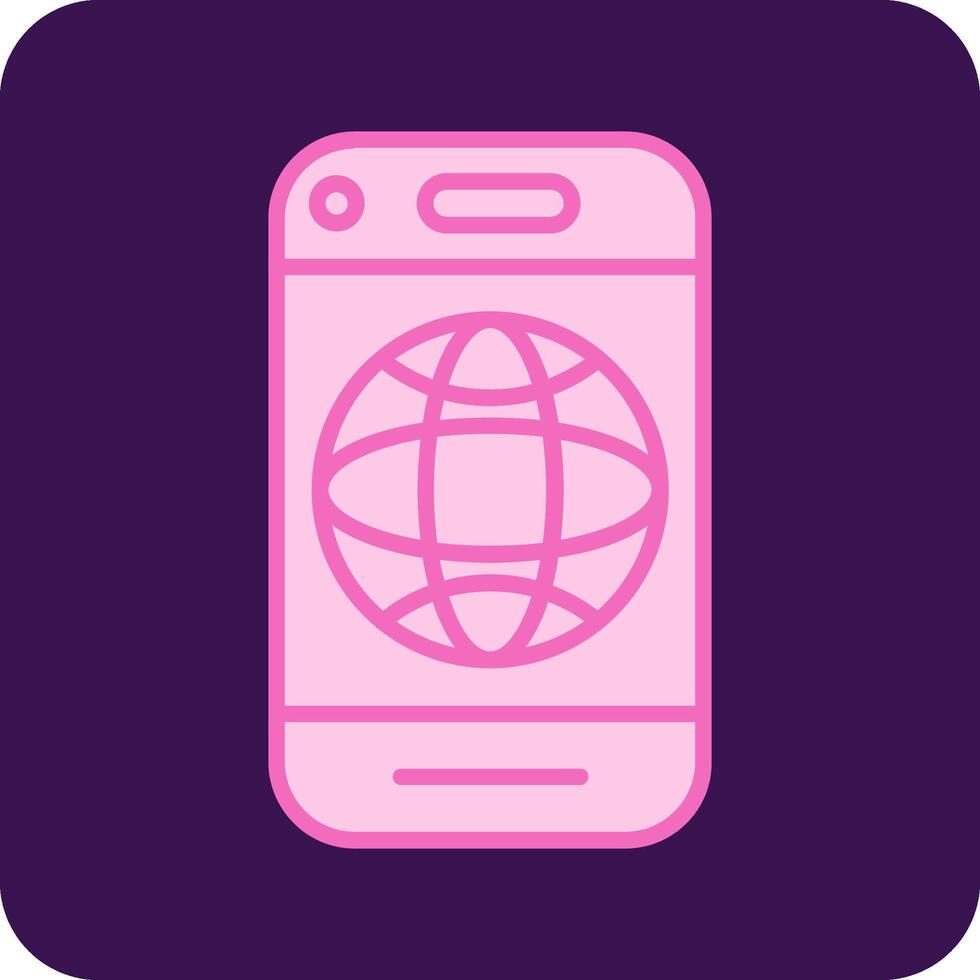 Mobile Internet Vector Icon