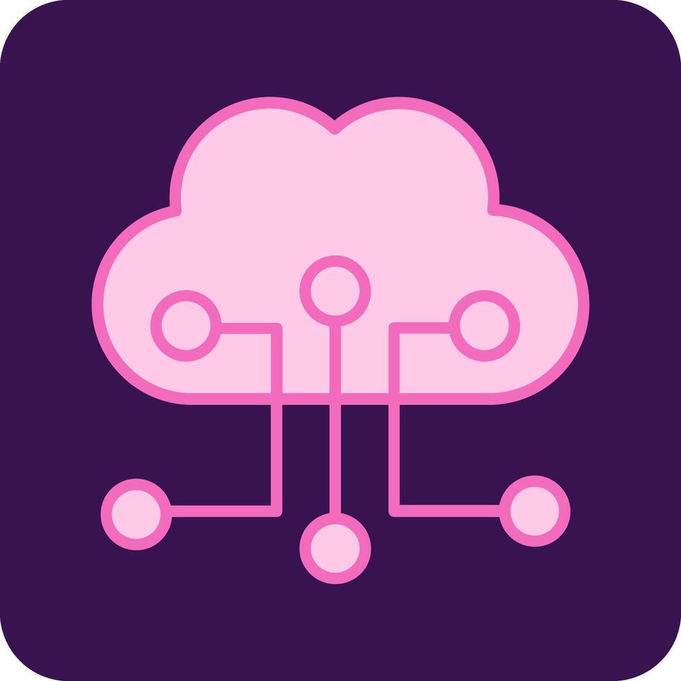 Cloud Configuration Vector Icon