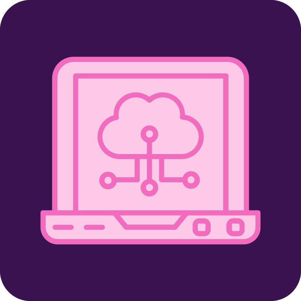 Cloud Computing Vector Icon