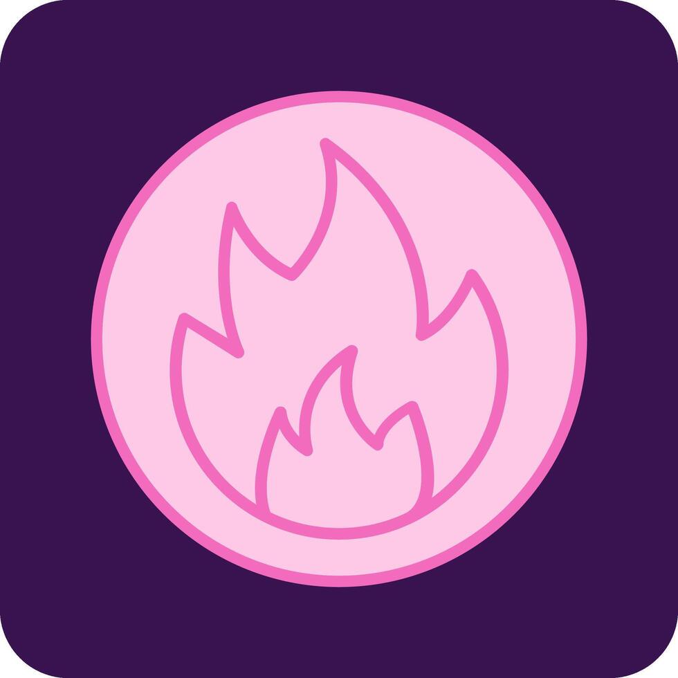 Flammable Vector Icon