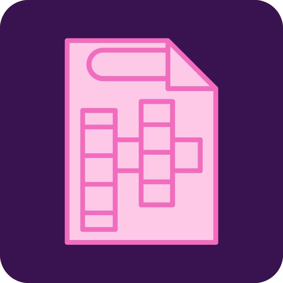 Crossword Vector Icon