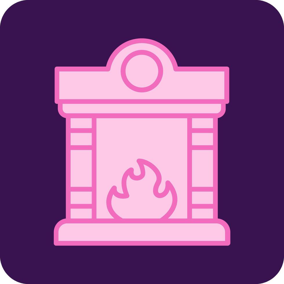 Fireplace Vector Icon