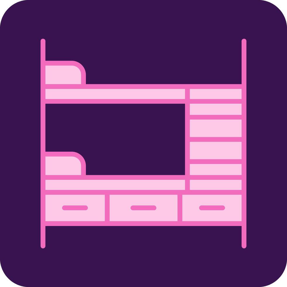 Bunk Bed Vector Icon