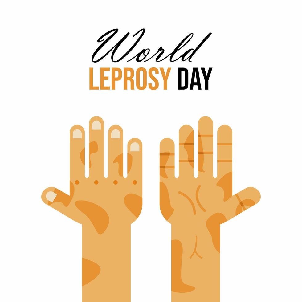 World leprosy day vector