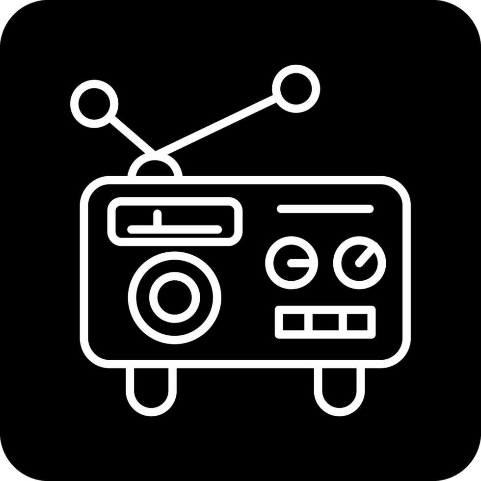 icono de vector de radio